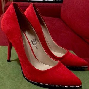 STUNNING never worn RED & BLACK heels
